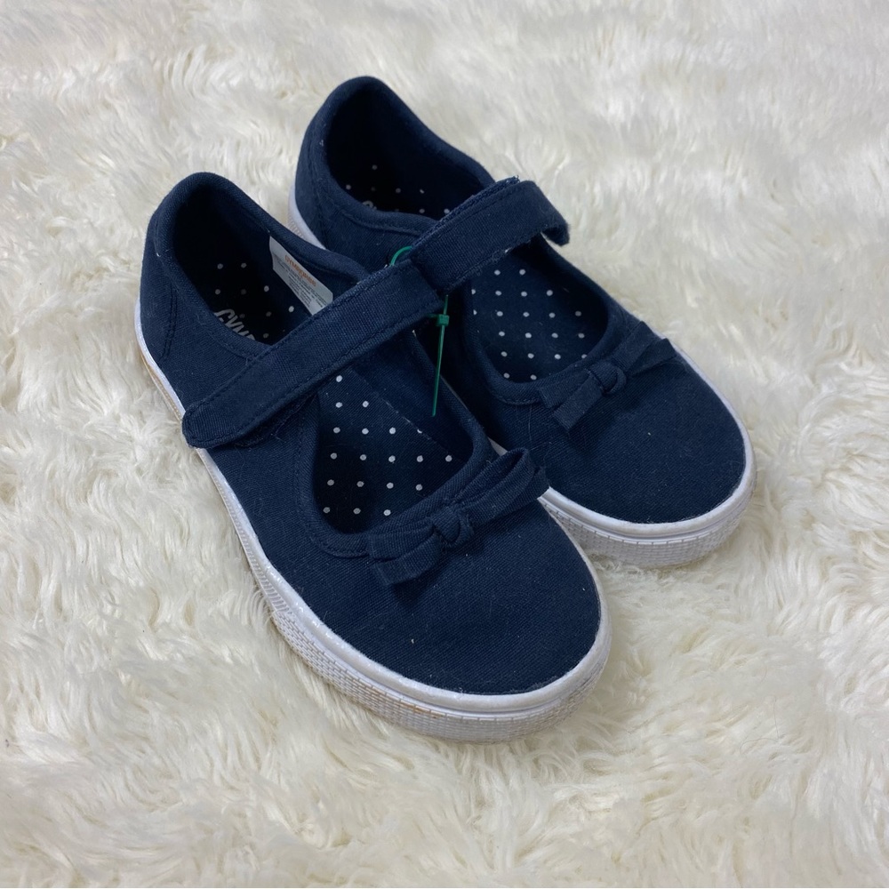 Gymboree Girls Bow Navy Ballet Flats - Uniform